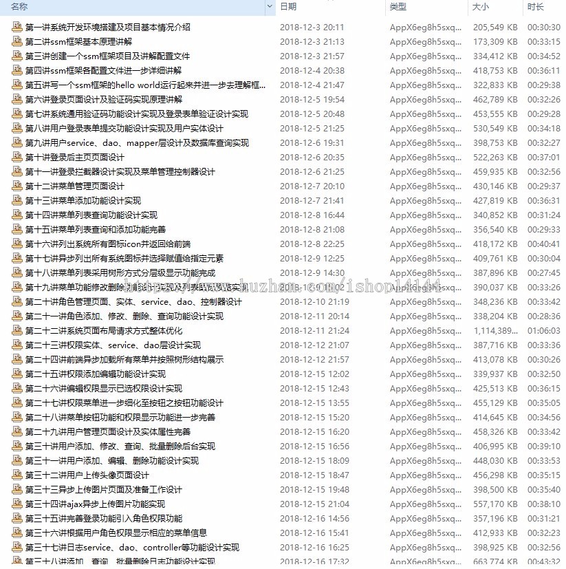 ssm框架角色权限后台管理系统脚手架开发实战教程包含完整源码