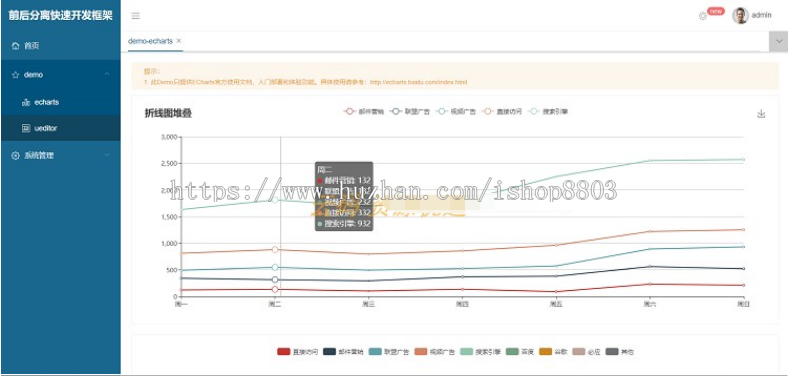 基于Vue+ElementUI+Springboot后台权限 前后分离快速开发框架源码