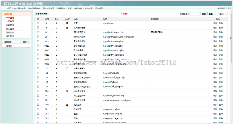 简单开源中小型医疗医院复诊挂号管理系统源码 毕业设计