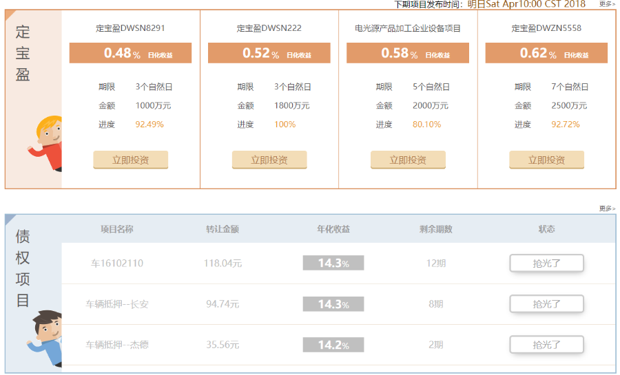 互联网金融，php理财平台/金融理财系统源码