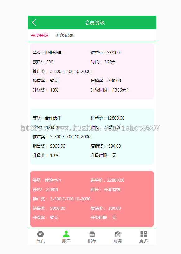 2019太阳线直销会员管理系统源码,单级推荐奖,复消奖,销售奖,报单奖
