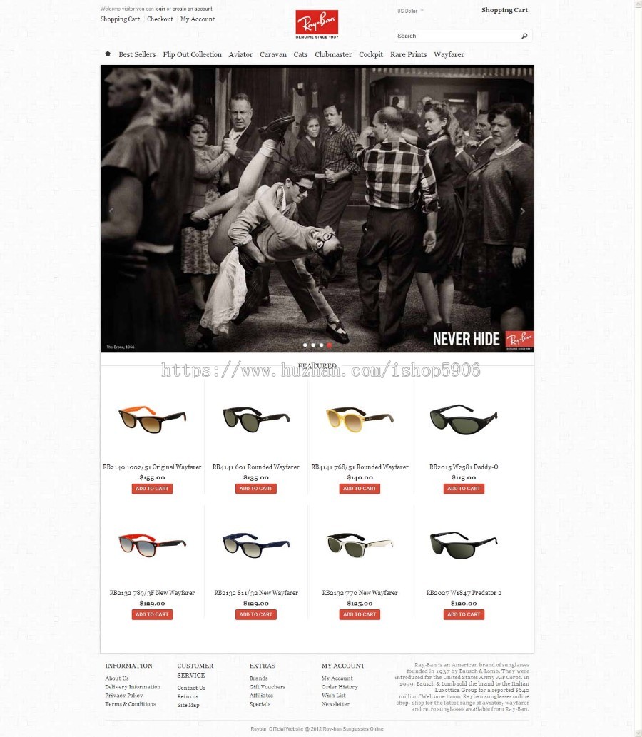 Opencart 1.5.13整站数据 外贸眼镜购物商城整站源码和数据打包 