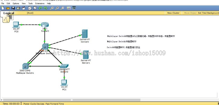 【思科实例】企业网络搭建项目(文档和PKT文件)局域网作业.csdn.pudn.毕业设计思科实例