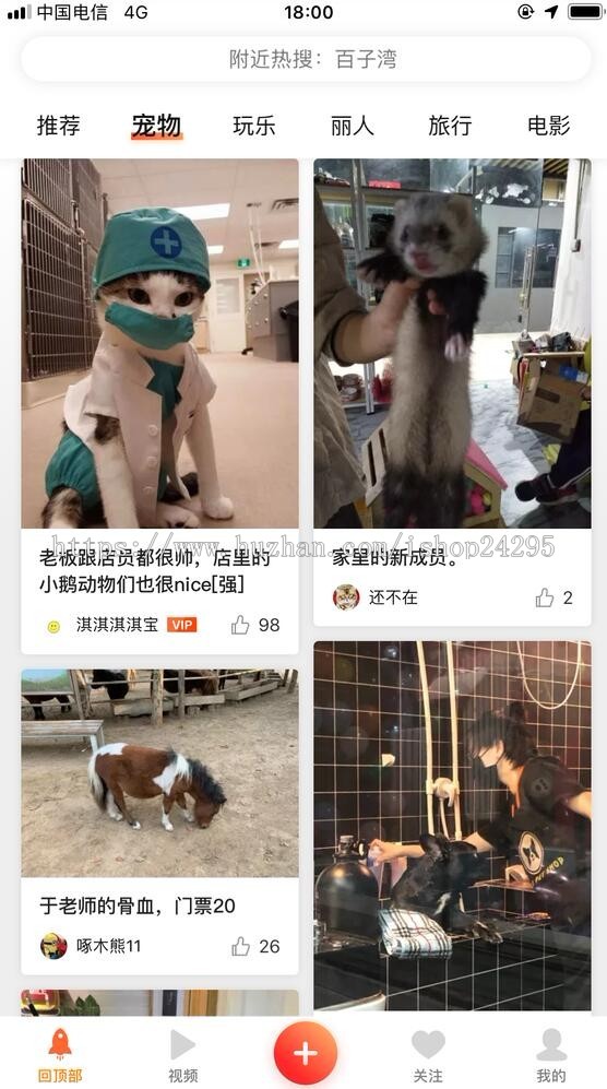 仿大众点评商城商户交易平台宠物社区展示分享平台