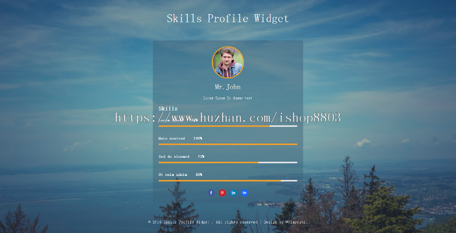 个人简历网页模板HTML5自适应手机大学生单页模板素材