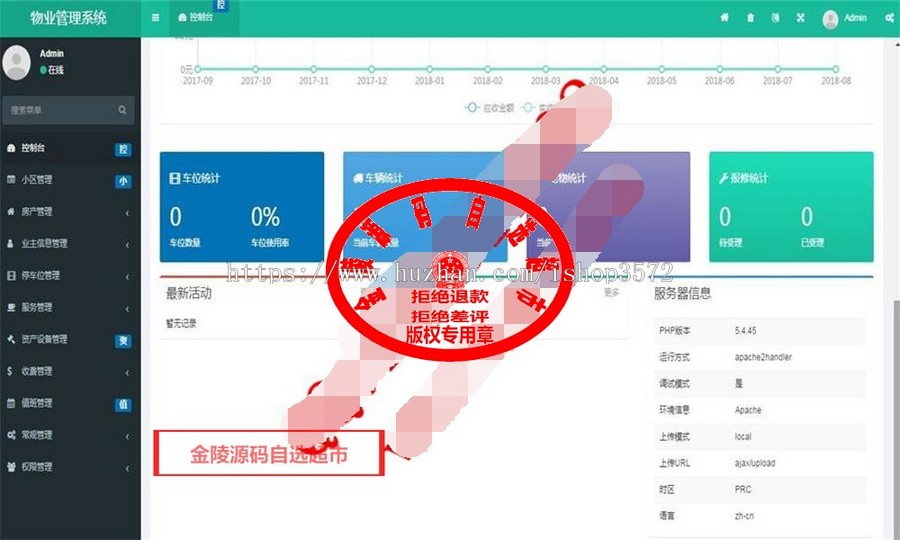 PHP源码ThinkPHP5 + Bootstrap 多小区物业管理系统源码