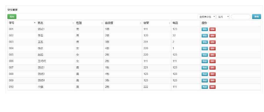 Jsp web servlet mysql实现的学生宿舍管理系统项目源码 课程设计
