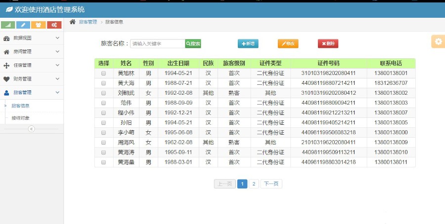 ssm+mysql jsp实现的Java web酒店管理系统项目源码 设计 附教程