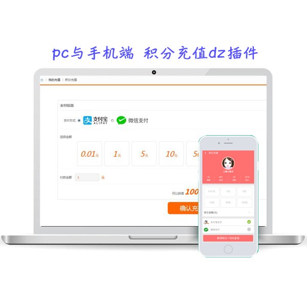 DZ/discuz插件 支付宝微信充值DZ论坛积分V1.8商业版 支持PC/手机