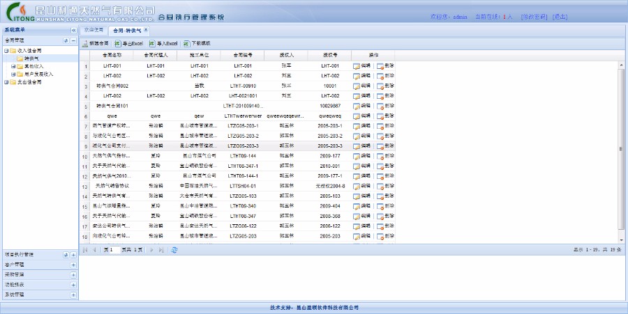 C#大型合同管理系统源码