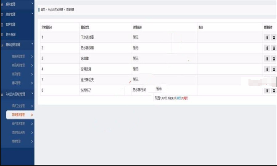 JAVA酒店管理系统源码(前台+后台)