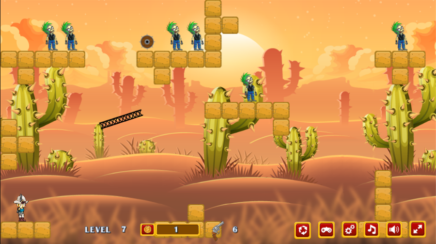 牛仔射击僵尸html5游戏源码 h5游戏源码 h5小游戏 h5游戏 js游戏