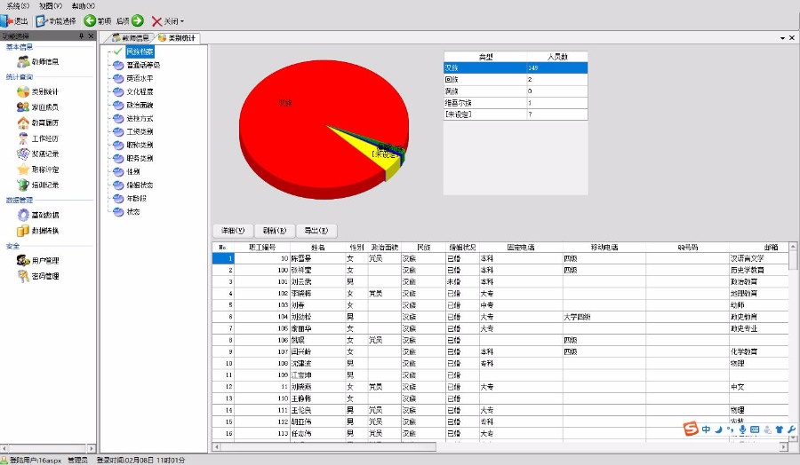 C#教师信息管理系统源码