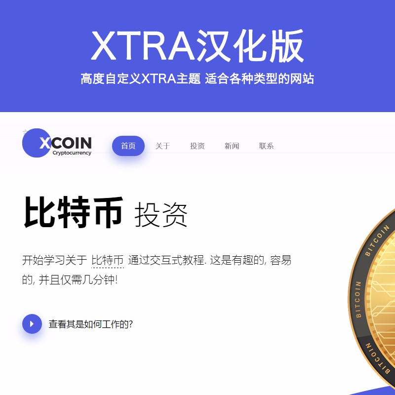 XTRA汉化版 wordpress汉化主题 