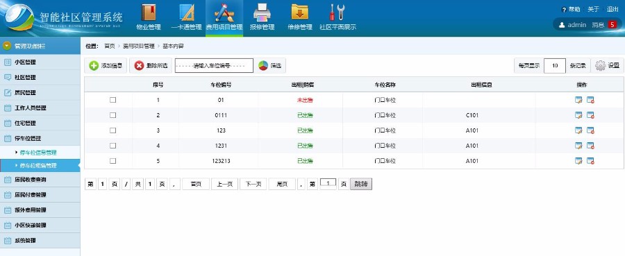 2018JAVA物业管理系统智能社区管理系统