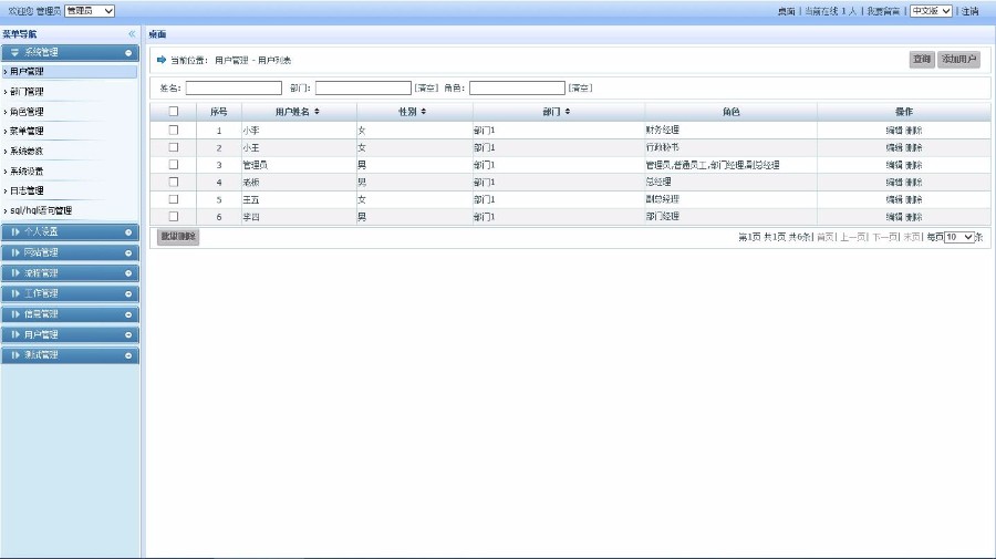 JAVA办公系统源码OA后台管理系统源码