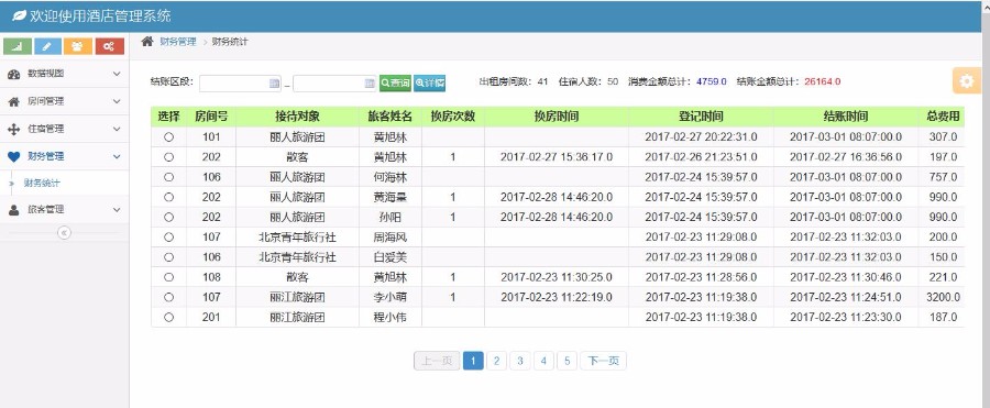 JAVA酒店管理系统源码带部署安装文档