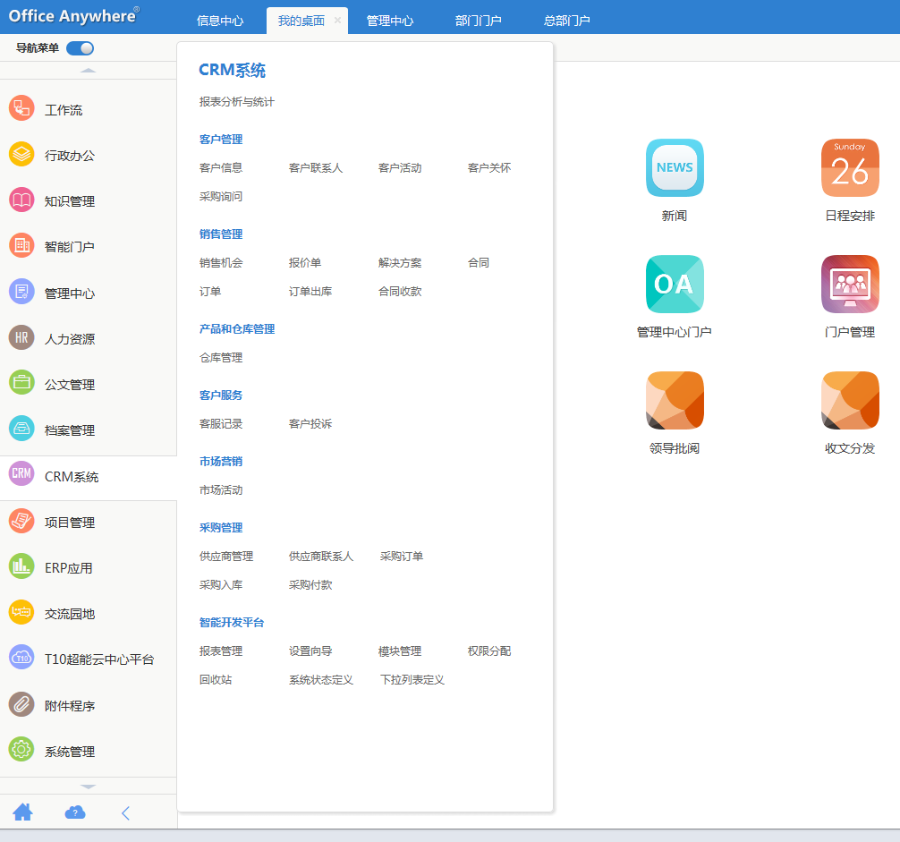 2015版OA办公系统源码 php CRM管理系统 OA办公管理系统 带手机版