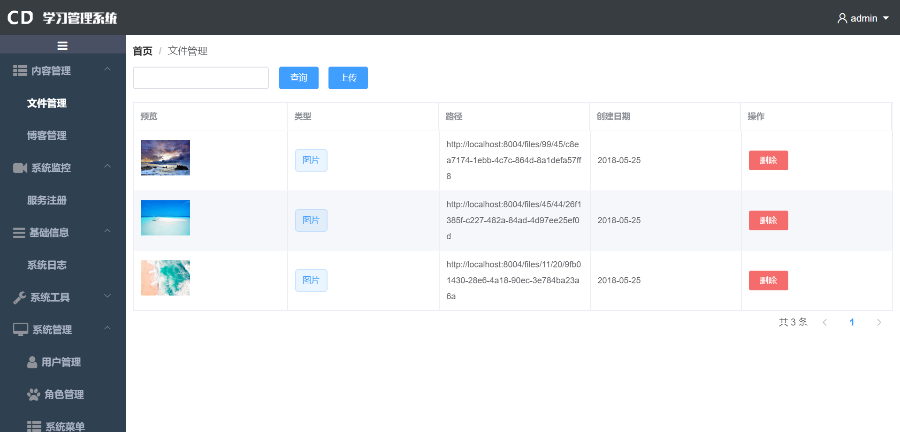 java springcloud springboot vue 后台管理框架源码 源代码 程序 