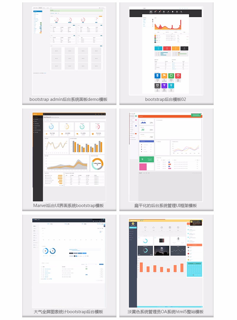 HTML5后台管理系统网站前端素材H5网页设计源码div+css限时抢购