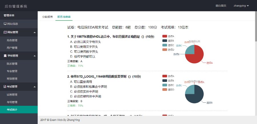 【原创】PHP在线考试系统整站