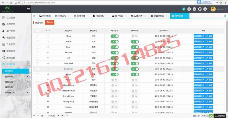 Thinkphp5.0+layui开源中文响应式后台源码PHP通用大气后台开发版源码后台管理系统 