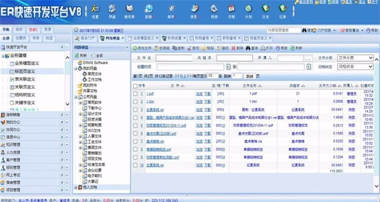 ER快速开发平台源码V8