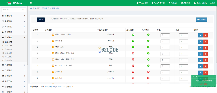 Thinkphp shop开源商城源码 