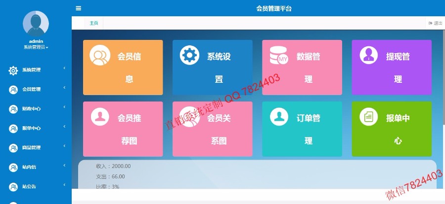 thinkphp带商城消费双轨量碰层碰见点分红直销系统源码 手机端 电脑端
