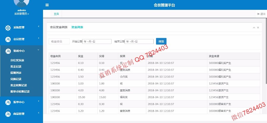 thinkphp带商城消费双轨量碰层碰见点分红直销系统源码 手机端 电脑端