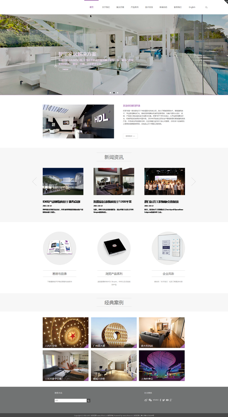 HTML5响应式自适应产品展示网站织梦模板