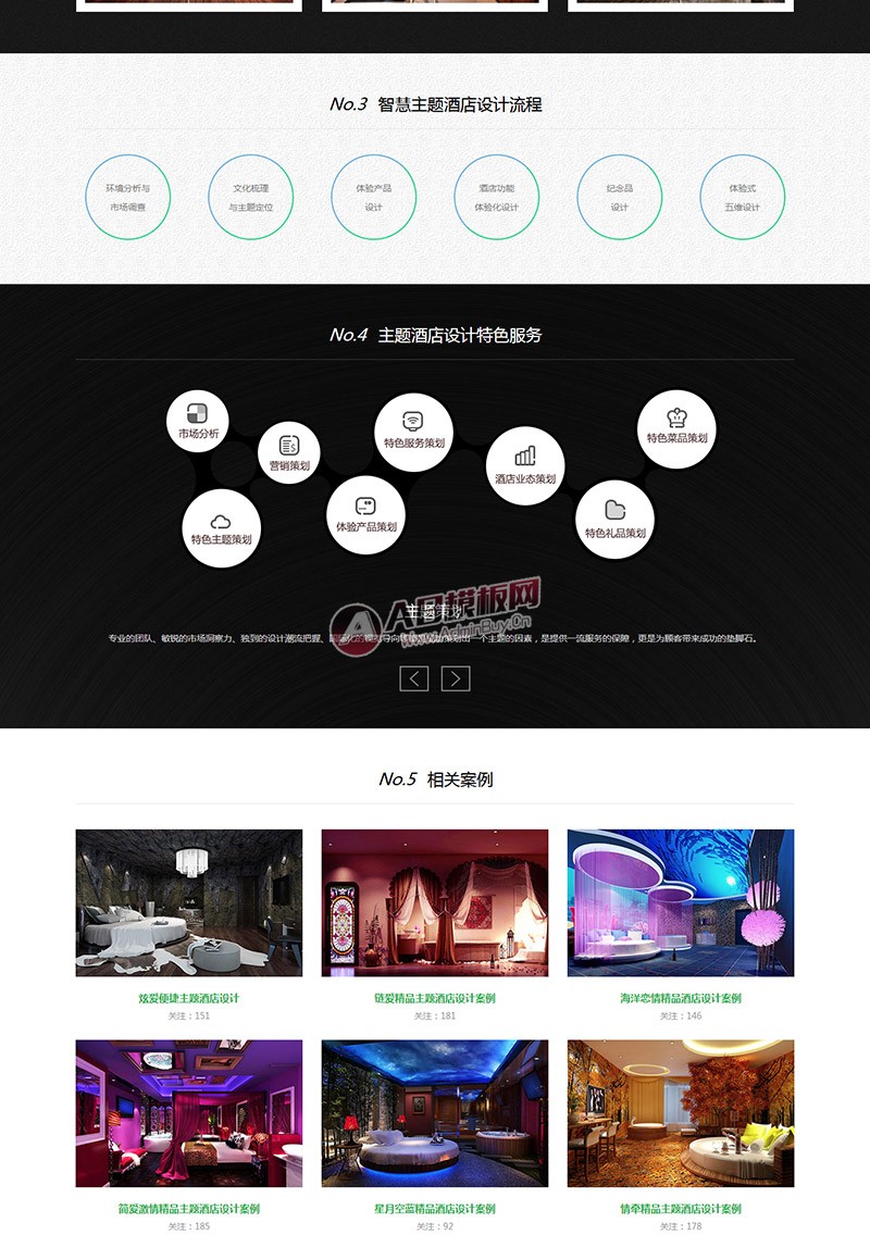 (自适应手机版)HTML5响应式自适应酒店设计室内装修网站源码 装饰公司网站织梦模板
