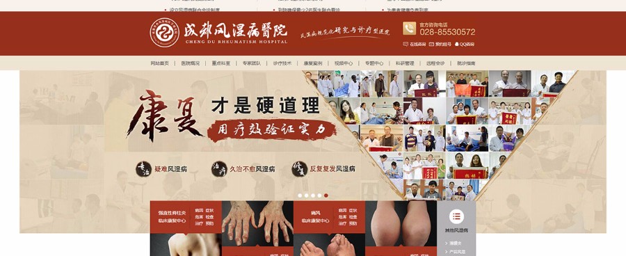 风湿病骨科医疗门户网站模板帝国cms整站数据包php源码竞价推广