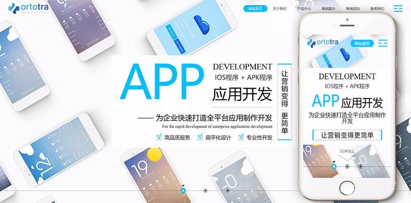 响应式互联网技术APP应用开发类织梦模板（自适应手机端）商业源码