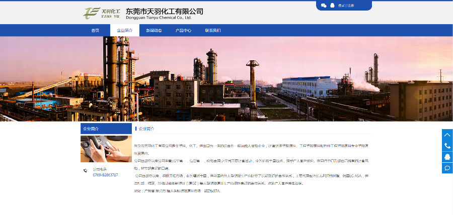 化工企业官网/企业官网
