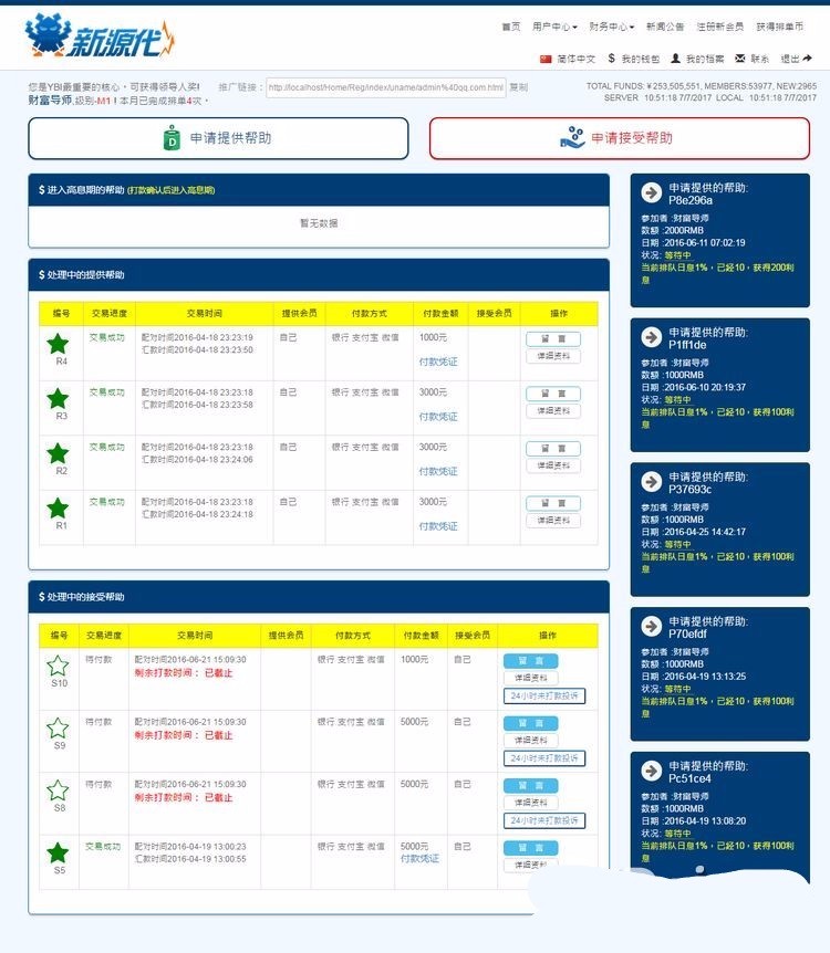 【亲测源码+完整版】YBI金融HZ系统完美运营版完整源码分享,全功能版,排单币