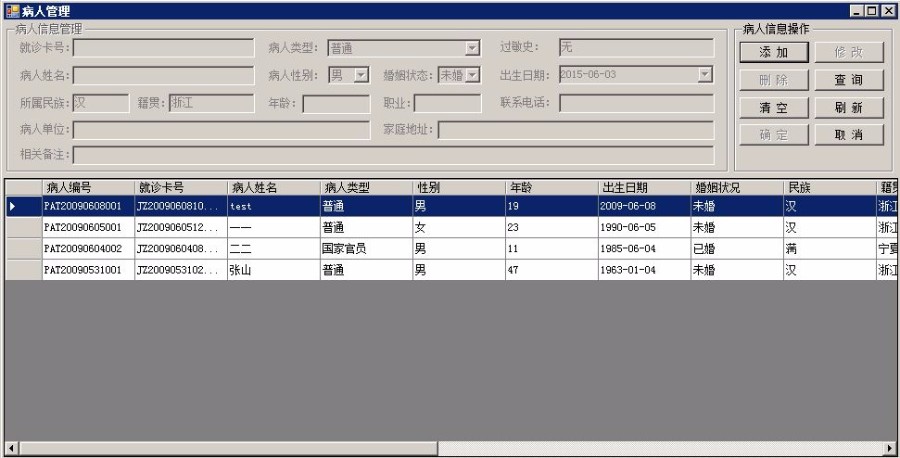 医院门诊管理系统源码 VS2010+SQL2005 C# C/S架构开发