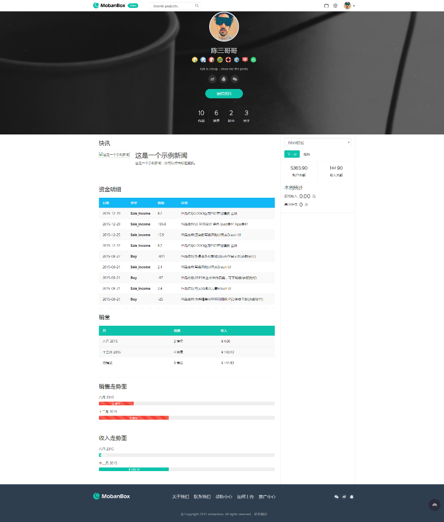 【亲测精品+手机端】Mobanbox响应式高端模板 源码交易平台 模板盒子源码源码交易平台 