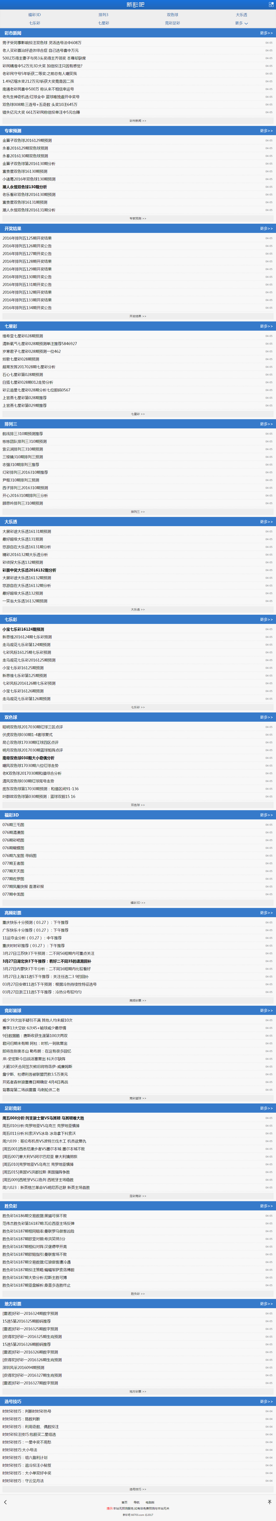 织梦彩讯新闻网站模版 开-奖新闻资讯新闻模版 带采集 带手机端