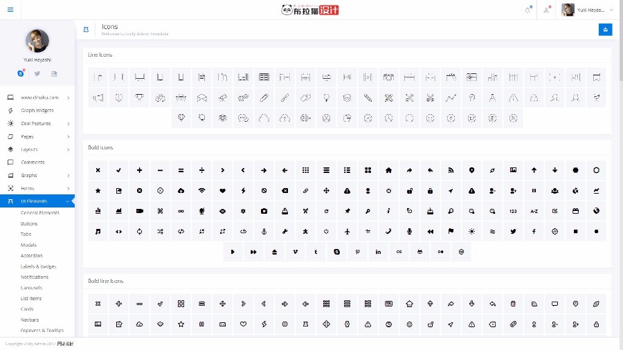 bootstrap4 Unify 高端响应式 网站后台管理界面html 模板源码
