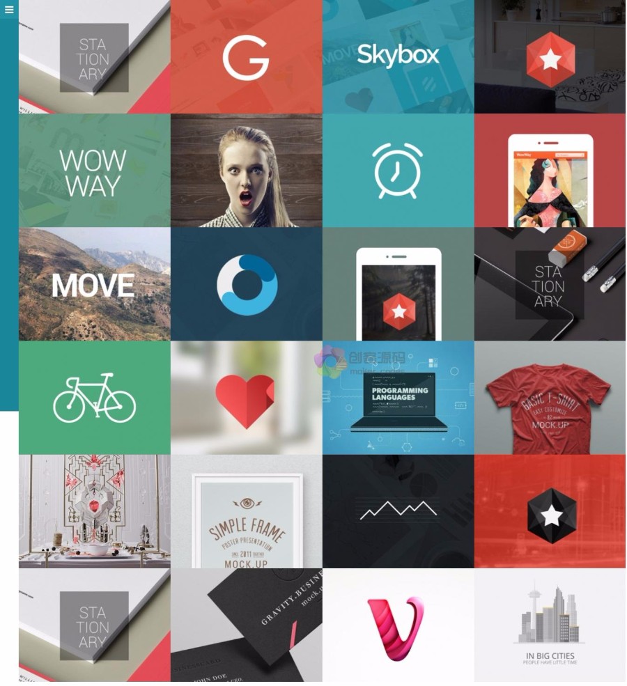 响应式 Huge 3D创意设计 作品展示 wordpress主题 手机版 汉化版 