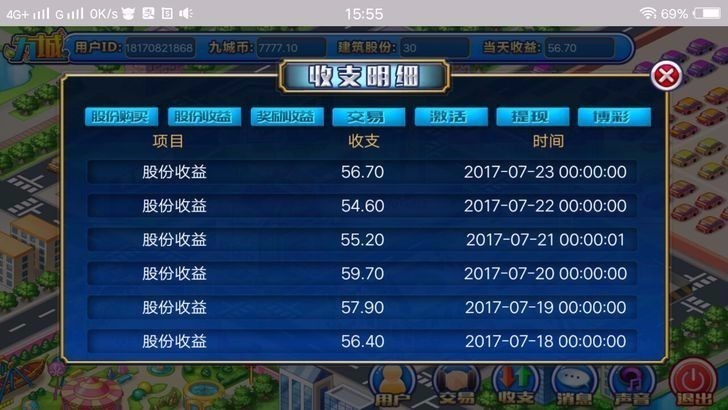 城手游源码 PHP理财游戏 复利 分红 拆分经营养成类
