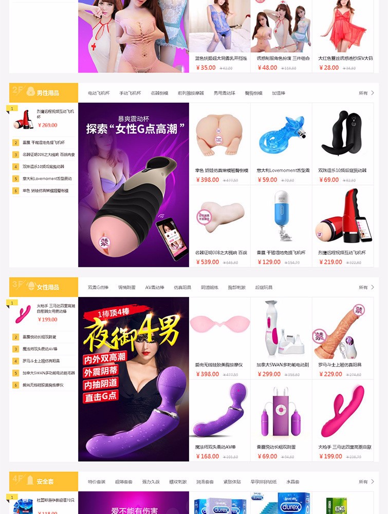 ecshop情趣用品网站PHP商城源码模板带微信分销+支付+手机版 