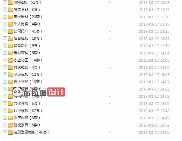 html页面模板 网站页面模板大全 html静态页面模板 前端html模板