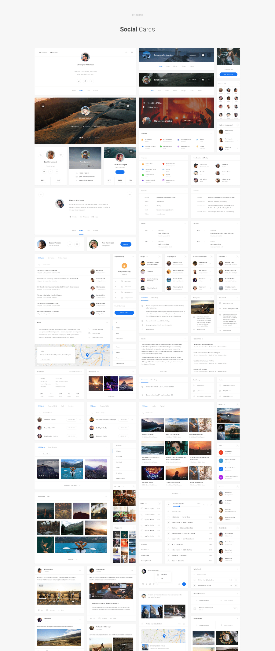 200+用户界面webUI后台管理界面模板PSD+Sketch 格式 