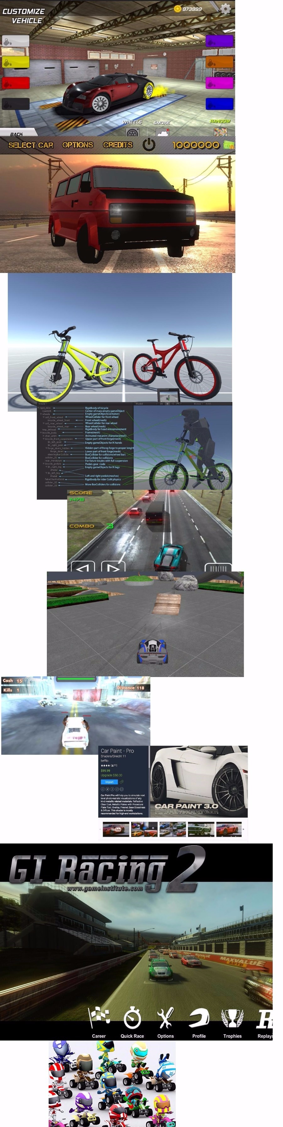 unity 3d 塞车类游戏合集