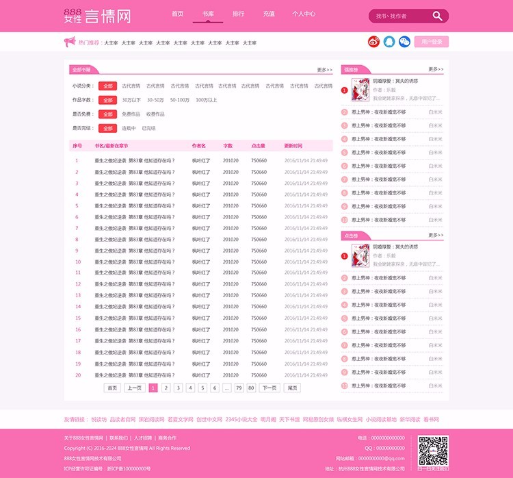 杰奇程序小说网站源码/自动采集/带手机版/新品支付测试数据/网站模板