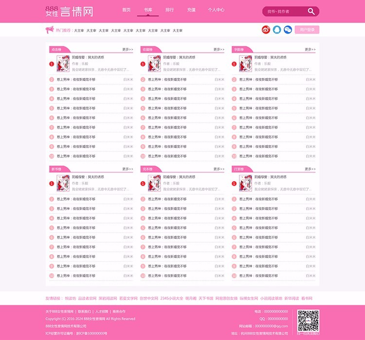 杰奇程序小说网站源码/自动采集/带手机版/新品支付测试数据/网站模板