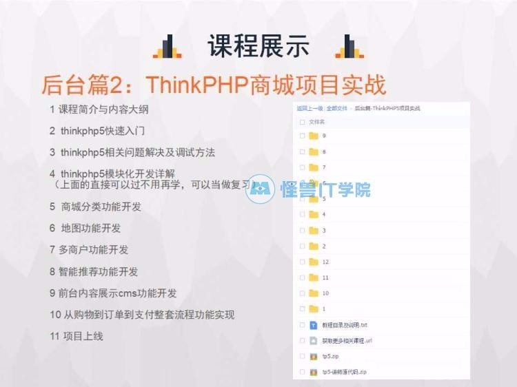 【新春促销】thinkphp5后台接口微信小程序 项目实战 商城源码 视频教程
