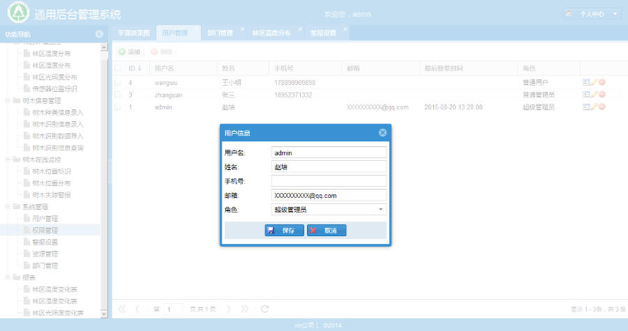 JAVA源码框架ExtJS4+Hibernate 4.3+SpringMVC 4的后台管理系统